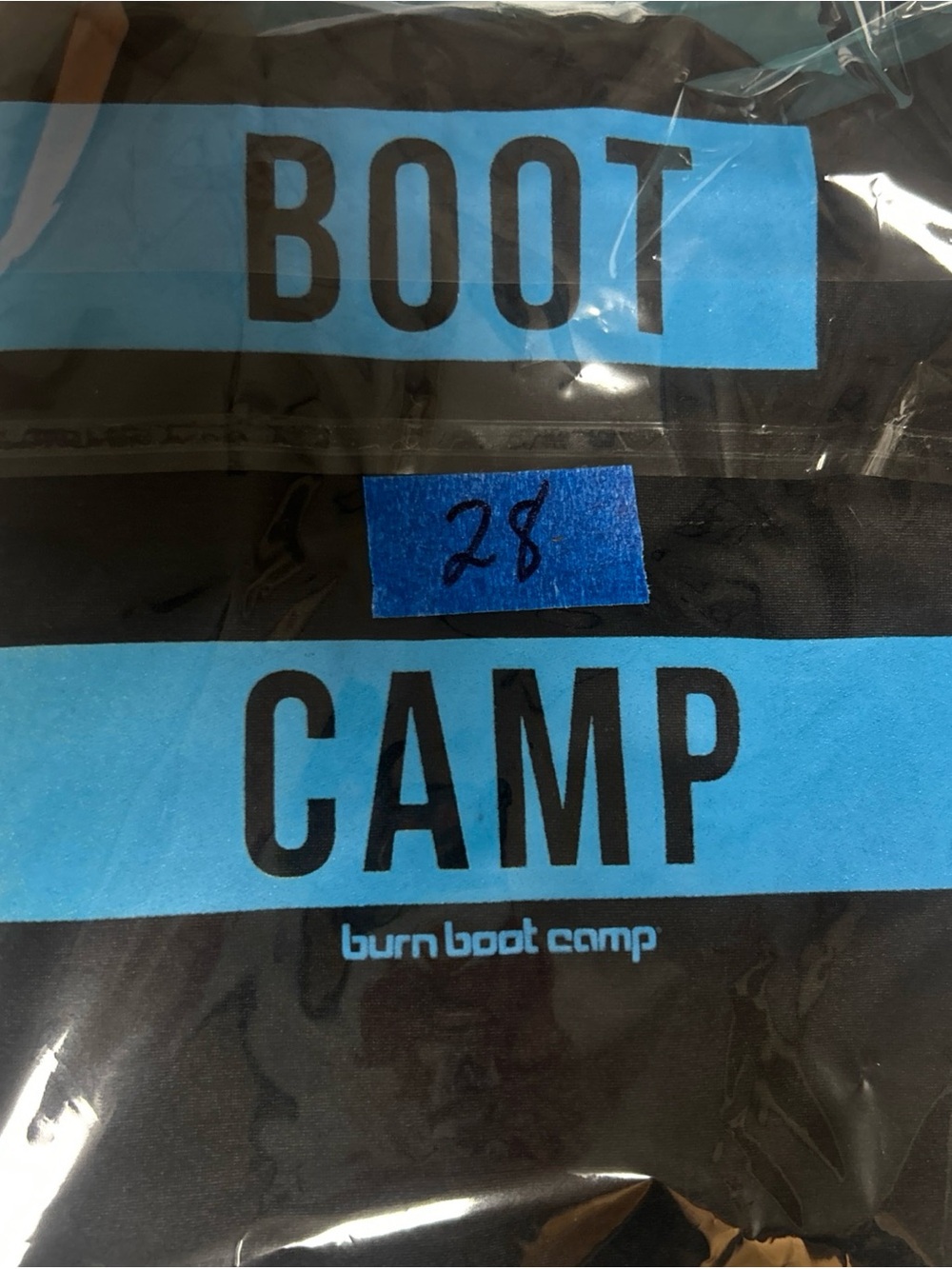 Burn Boot Camp Women’s Small Black Muscle Tank Top With Blue And Yellow Logo - Picture 6 of 6